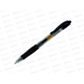 Ручка гелевая Workmate, черная, автоматическая, с манжеткой, 0,7мм, 14-5578  *50