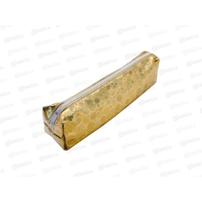 Пенал ПандаРог Голограмма. Круги, 210х40х50мм, золотой, 15-3576 *10