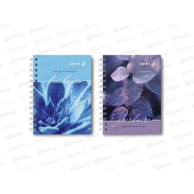 Записная книжка &quotСветоч&quot А6 80л После дождя, клетка, греб., 01583
