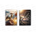Записная книжка "Светоч" А6 120л Сквозь просторы, клетка, греб., 01589 Записная книжка "Светоч" А6 120л Сквозь просторы, клетка, греб., 01589