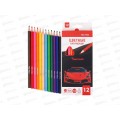Карандаши 12цв ПП Красное авто, пластик, 2М, КЦ-9303 *12/144 Карандаши 12цв ПП Красное авто, пластик, 2М, КЦ-9303 *12/144