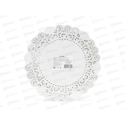 Салфетки AVIORA ажурные бумажные круг 22см 250шт 104-057*8