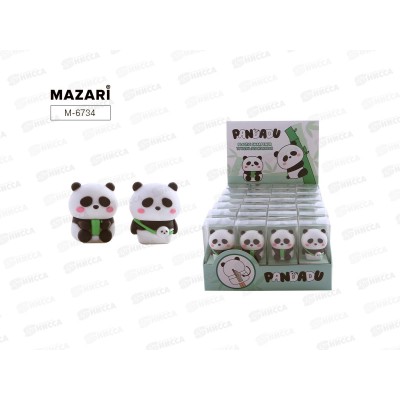 Точилка MAZARI Panda 1отв., б/конт., 2цв. M-6734 *24 Точилка MAZARI Panda 1отв., б/конт., 2цв. M-6734 *24