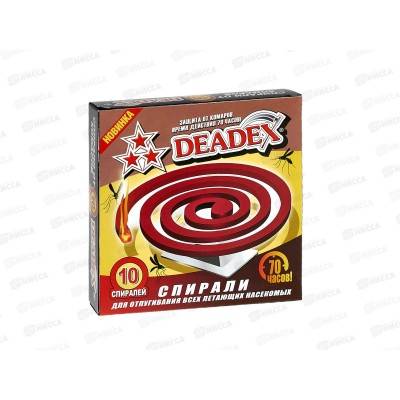 DEADEX спирали от комаров цвет красный  *60