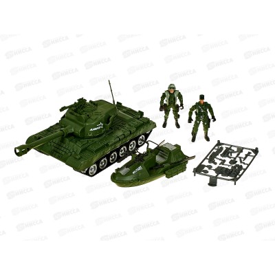 Набор "Военный " 3165703 (танк, лодка, 2 фигурки) в/к 37,5*13*22см Набор "Военный " 3165703 (танк, лодка, 2 фигурки) в/к 37,5*13*22см
