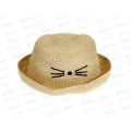 Шляпа детская MINAKU &quotКошечка&quot на рез-ке, цел100%,молочн р.52 7306508