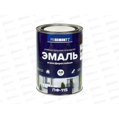 ЭМАЛЬ PROREMONTT  ПФ-115 винно-красный  0,9кг   *3