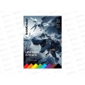 Цветная бум. двуст. 10л 10цв А4 EK Techno Dino одност. 65621 *10