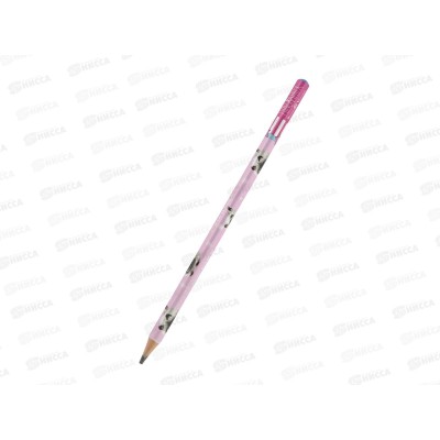 Карандаш ч/г Fun Graphix Кошка с глазами НВ,21-0073/01*48