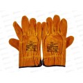  Перчатки спилковые Aura Cowsplit Leather Driver Cloves , оранж.GM-1002LT-11, р,11*12/120