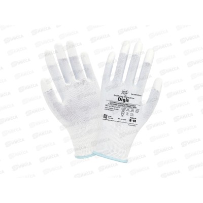 Перчатки нейлоновые (полиуретан) Digit, бел. GM-1004ЗPU-white-8, р.8*12/240 Перчатки нейлоновые (полиуретан) Digit, бел. GM-1004ЗPU-white-8, р.8*12/240