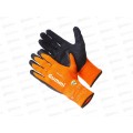 Перчатки зимние Gummi(70%акрил с рефл лат покр),GM-1005L-9 оранж, р.9*12/120