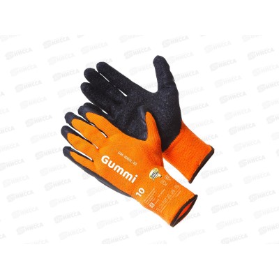 Перчатки зимние Gummi(70% акрил с рефл лат покр, GM-1005L-10,оранж, р.10*12/120 Перчатки зимние Gummi(70% акрил с рефл лат покр, GM-1005L-10,оранж, р.10*12/120