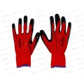 Перчатки нейлоновые (текстурированный латекс) Ruffle GM-1001L-9,красные, р.9*12/240 Перчатки нейлоновые (текстурированный латекс) Ruffle GM-1001L-9,красные, р.9*12/240