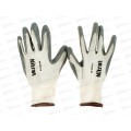 Перчатки нейлоновые (нитриловое покрытие) Nitrat GM-1001N-10,белые с серым,р.10*12/240