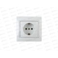 Розетка INTRO Plano Schuko c/у с/з, 16А-250В, белый, 1-202-01 *10/200 Розетка INTRO Plano Schuko c/у с/з, 16А-250В, белый, 1-202-01 *10/200