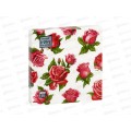 Салфетки 3сл 20л 33*33 Bouquet Home Красные розы, 25553 *12
