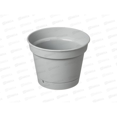 Горшок для цветов &quotMint&quot 150мм 1,2л с поддоном Серый 221611935/03 *36