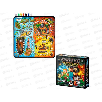 Игра настольная &quotКубикрафт пиксельное приключение 10 в 1&quot 05985