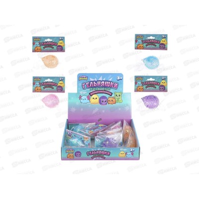 Игрушка жмяка с блестками, Ежик, YN-GLHD4-RU *12 Игрушка жмяка с блестками, Ежик, YN-GLHD4-RU *12
