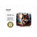 Алмазная мозаика MAZARI Волк, 30х30см. подрам., част.выкл. M-12407 *12 Алмазная мозаика MAZARI Волк, 30х30см. подрам., част.выкл. M-12407 *12