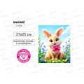 Алмазная мозаика MAZARI Зайка. 21х25см. частич.выкл. M-12489 *12