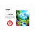 Алмазная мозаика MAZARI Пейзаж, 21х25см. частич.выкл.  M-12492 *12