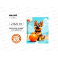 Алмазная мозаика MAZARI Щенок, 21х25см. частич.выкл.  M-12490 *12
