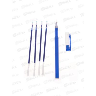 Ручка гел. MAZARI Tinta синяя, 0.5мм.+4стержня цвет.корп., P-100-(1+4)
