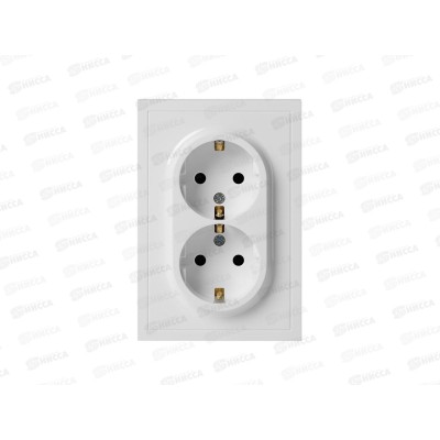 Розетка ЭРА Galaxy Schuko с/у с заземлением, (механизм) белый, 15-2104-01 *6/60