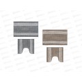 Набор коврик.VETTA 462-834 Hillock, синель, 45х40+75х45см, 2 диз. г