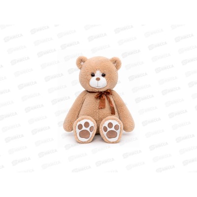 Кот Макс с бантом кофейный, 61см сидя (КМакс/60/82-1)