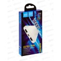 Зарядное устройство (Пауэрбанк)2USB 2,1A 10000mAh 1Type-C 1m J100 Whit
