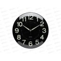 Часы &quot21 Век&quot 2526-010 (10)  d=25см, Рубин осн. черное, светящиеся