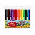 Фломастеры 18цв. "Circus" вентил. колпачек, D-608B-2945p *12/192 Фломастеры 18цв. "Circus" вентил. колпачек, D-608B-2945p *12/192