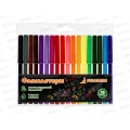 Фломастеры 18цв. &quotCool school&quot вентил. колпачек, D-608B-2945f  *12/192