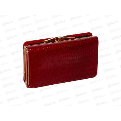 Кошелёк (8*13) 3 сложения магнит,"Поцелуйчик" лаковый № 8815
