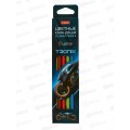 Карандаши  6цв Hatber Троникс трехгран к/к 093403  *24