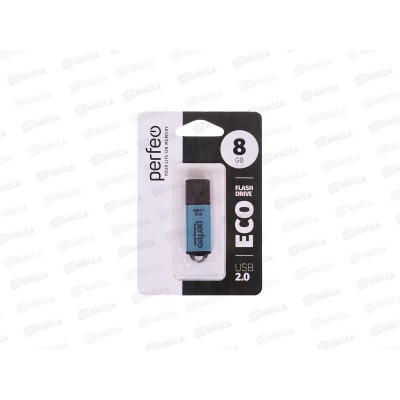 Флеш-карта Perfeo USB  8GB E01 Blue economy series