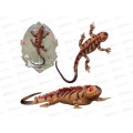 Фигурка Ящерицы, светло-коричн. с шипами вдоль спины, WA-26773, 602010