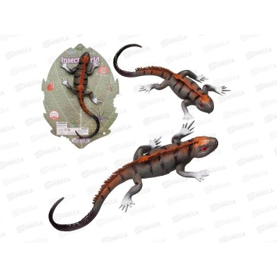 Фигурка Ящерицы, темно-зеленая с корич. шипами, WA-26769, 602007