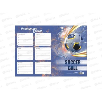 Расписание уроков А4 Lamark Soccer Bal. 65515 *20