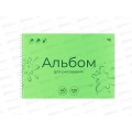 Альбом д/рис.40л BG Однотонный. Зеленый, пласт.обложка  06073 *4/24