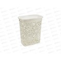 Корзина для белья Флора 35л Белый ротанг М2620 Корзина для белья Флора 35л Белый ротанг М2620