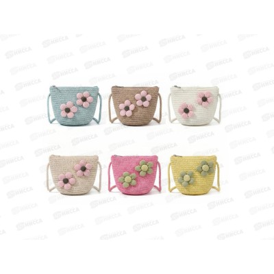 Сумочка LD1278 &quotЦветочки&quot 14,5см, 6 цветов, в пакете