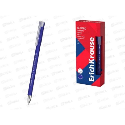 Ручка гелевая EK61297 G-Reed Stick Classic 0.38мм синяя *12/144
