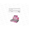 Линейка 15см EK пласт., Clear Beauty. ассорти  65471 *44