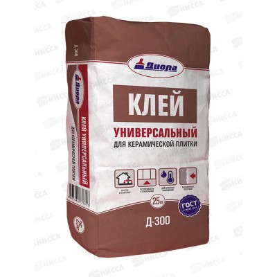 Клей для облицовки стен керам плит Д-300 25кг