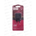 З/у сетевое 1USB-C 3.0A PD 20W быстр. зар Hoco CS13A черный *50