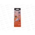Дата-кабель USB 2.4A для USB Borofone BX14 ПВХ 3м White Дата-кабель USB 2.4A для USB Borofone BX14 ПВХ 3м White